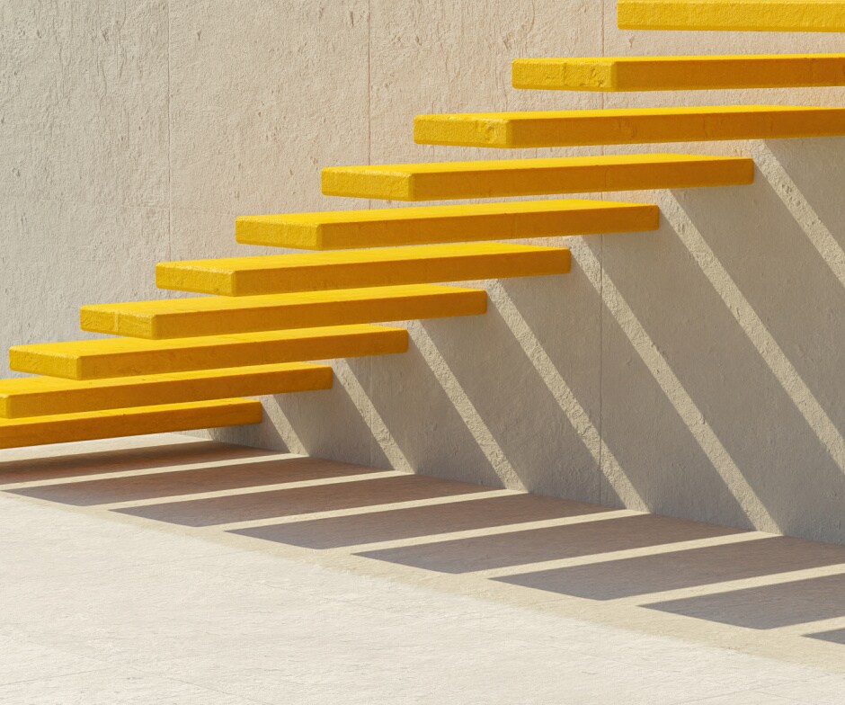 Yellow stairs