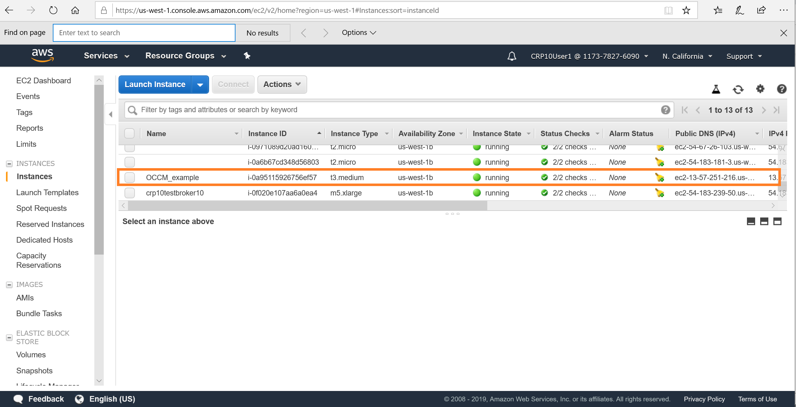 View the Cloud Manager deployed in AWS console