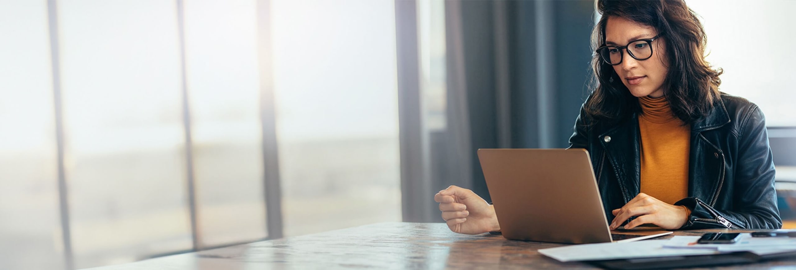 A Person looking into the laptop