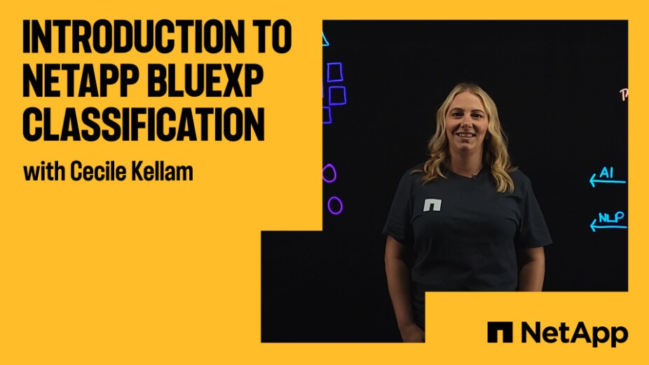 Introduction to NetApp BLUEXP Classification with Cecile Kellam