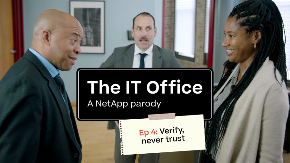 The IT Office Parody thumbnail, three people in background