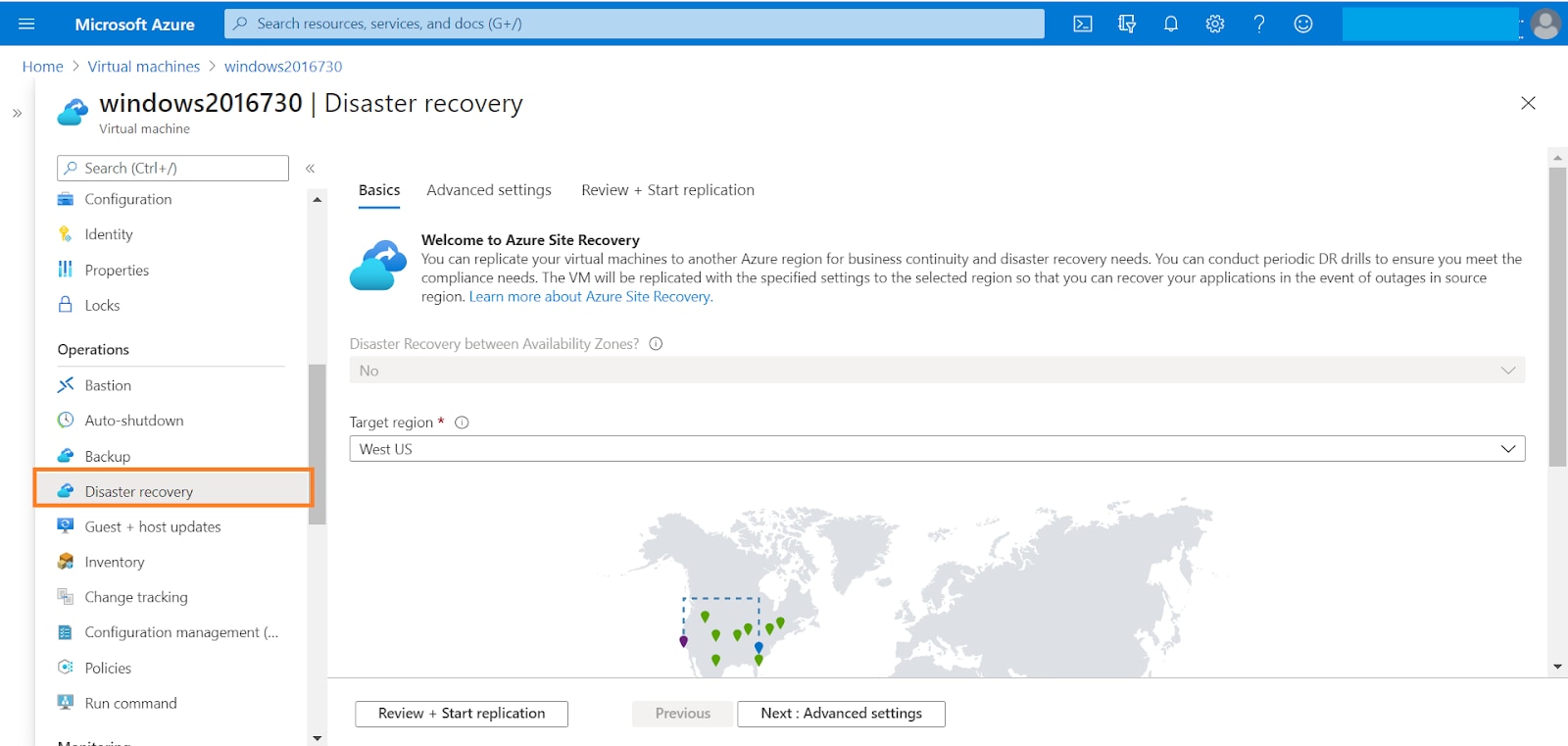 Browse to operations and then choose