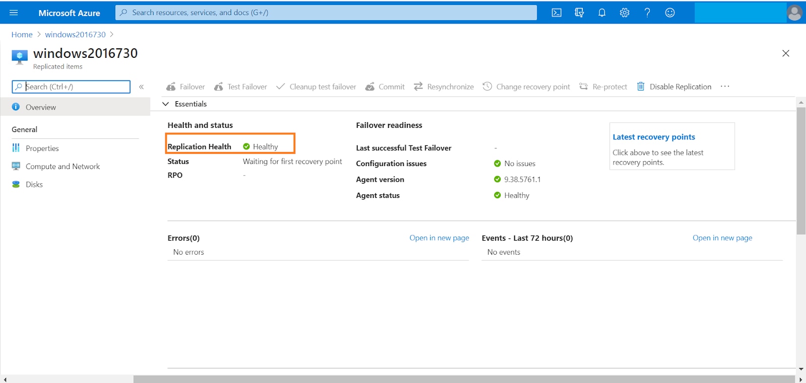 Check the protection status