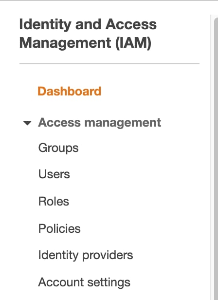 identity dashboard