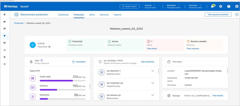 File share Dashboard