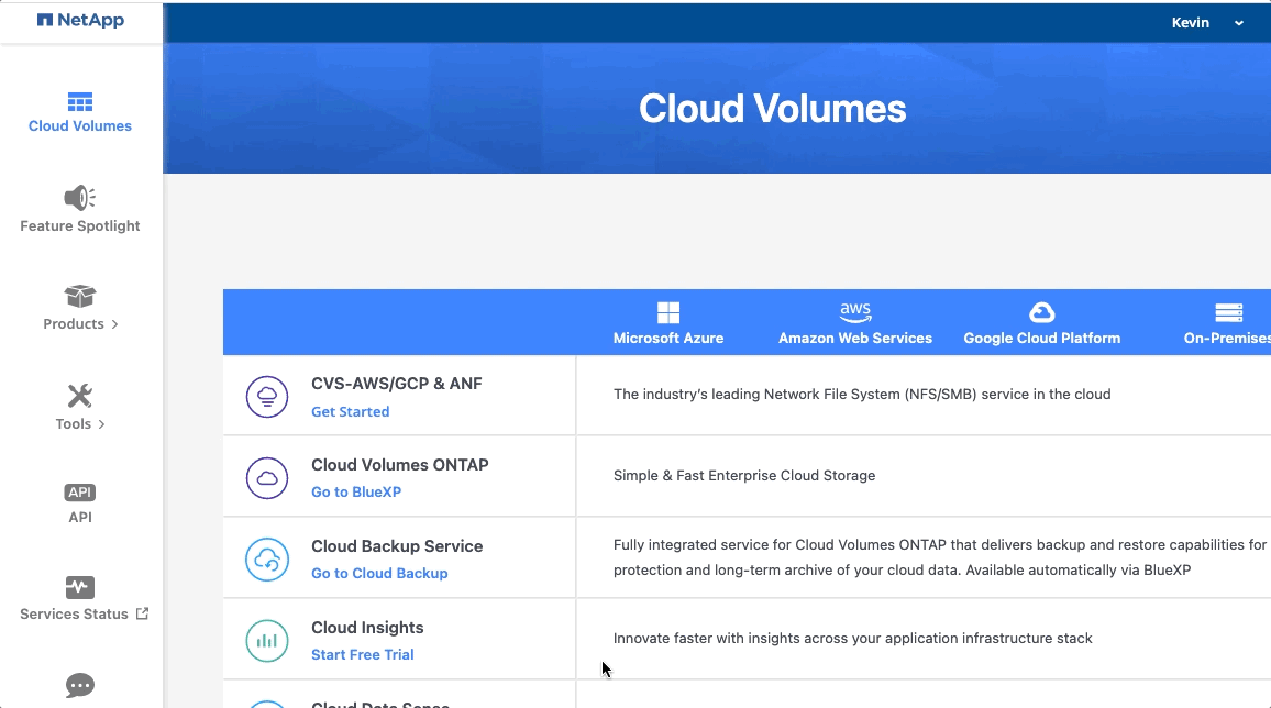 cds 3 Navigate to BlueXP Console