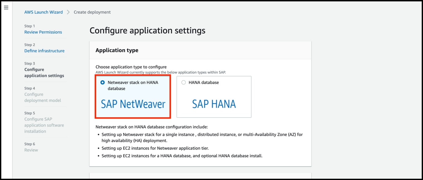 Configuration Application Setting