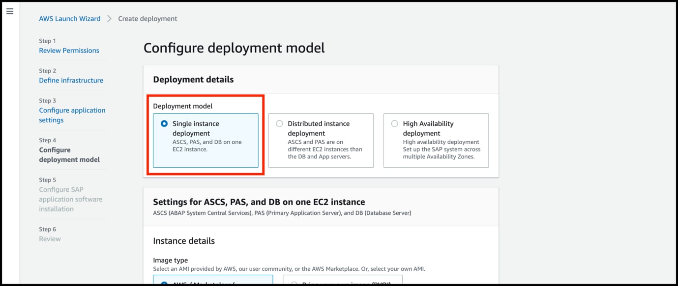 Configure Deployment Model