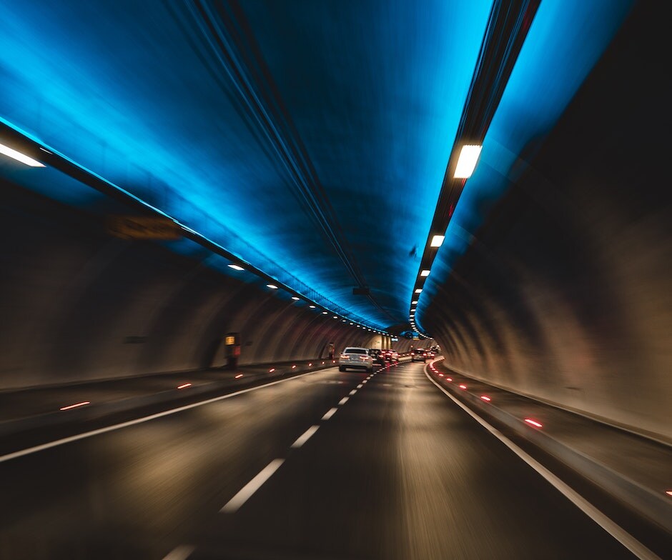 Car in tunnel