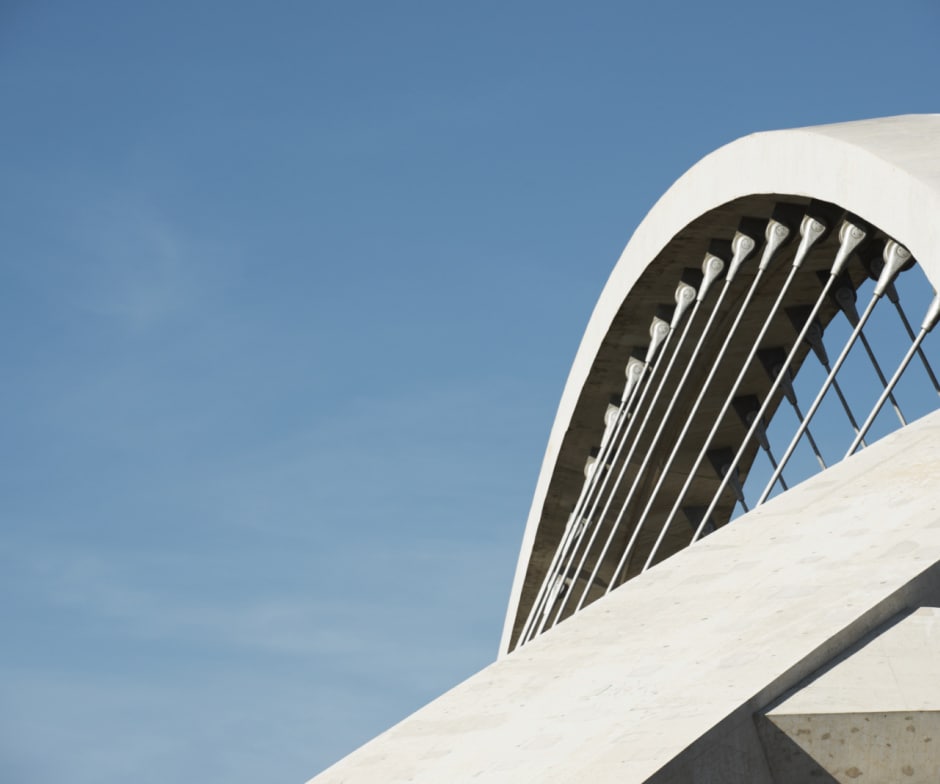 modern concrete bridge