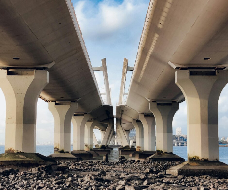 flyover built on water body