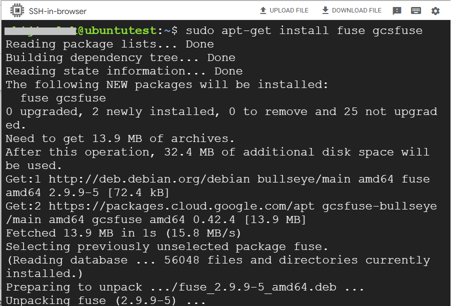 Install Cloud Storage FUSE