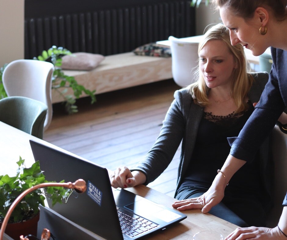 Women using laptop