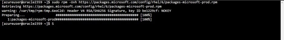 SSH to the Oracle VM and add the RPM repository of blobfuse specific to your OS distribution