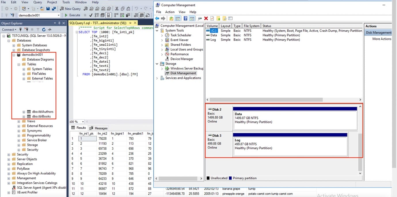 SQL Server and FSx ONTAP 10