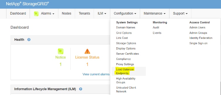 storagegrid-system-settings