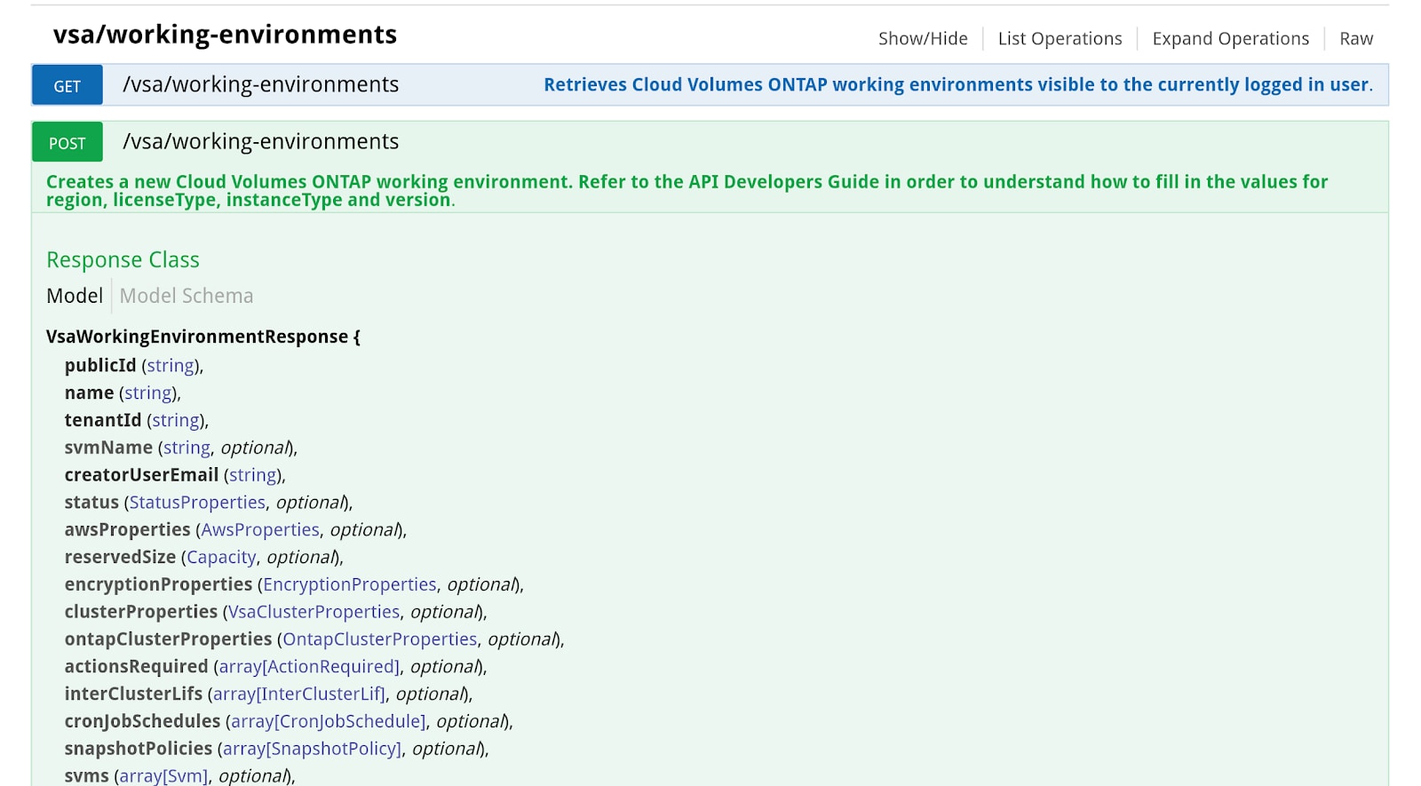 The Cloud Manager working environments dashboard working environments in cloud manager